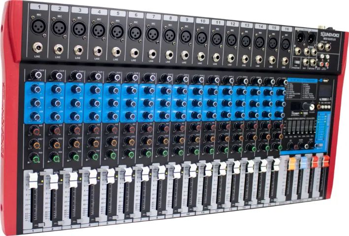 MESA DE SOM NOVA SOUNDVOICE MS-162 EUX - Foto 4