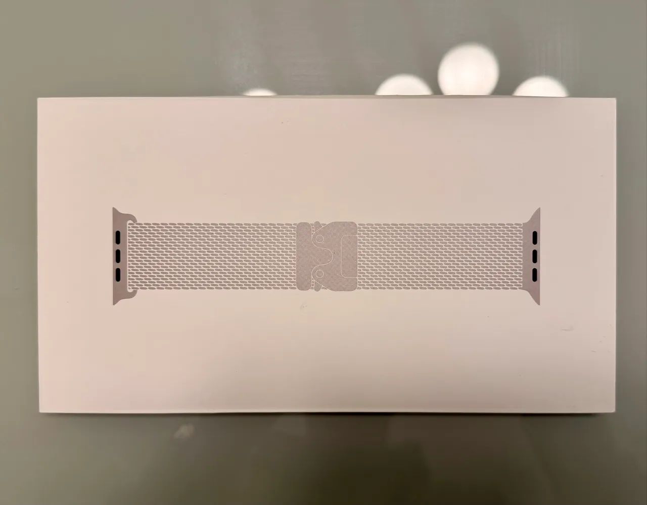 Pulseira Apple Watch Natural Titanium Milanese Loop