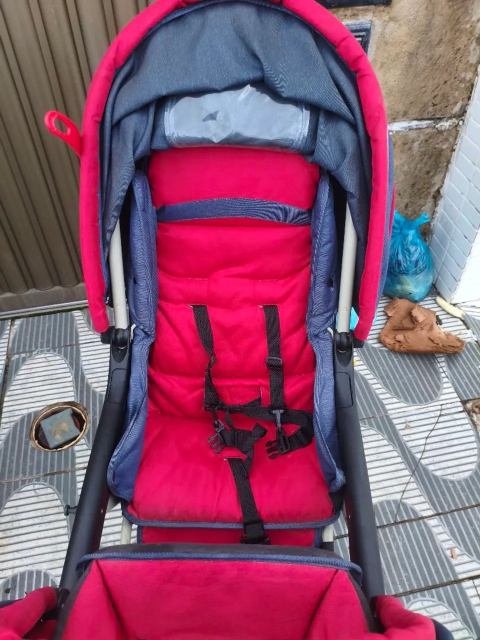 Carrinho para gêmeos - trenzinho - Galzerano - modelo doppio - Foto 5