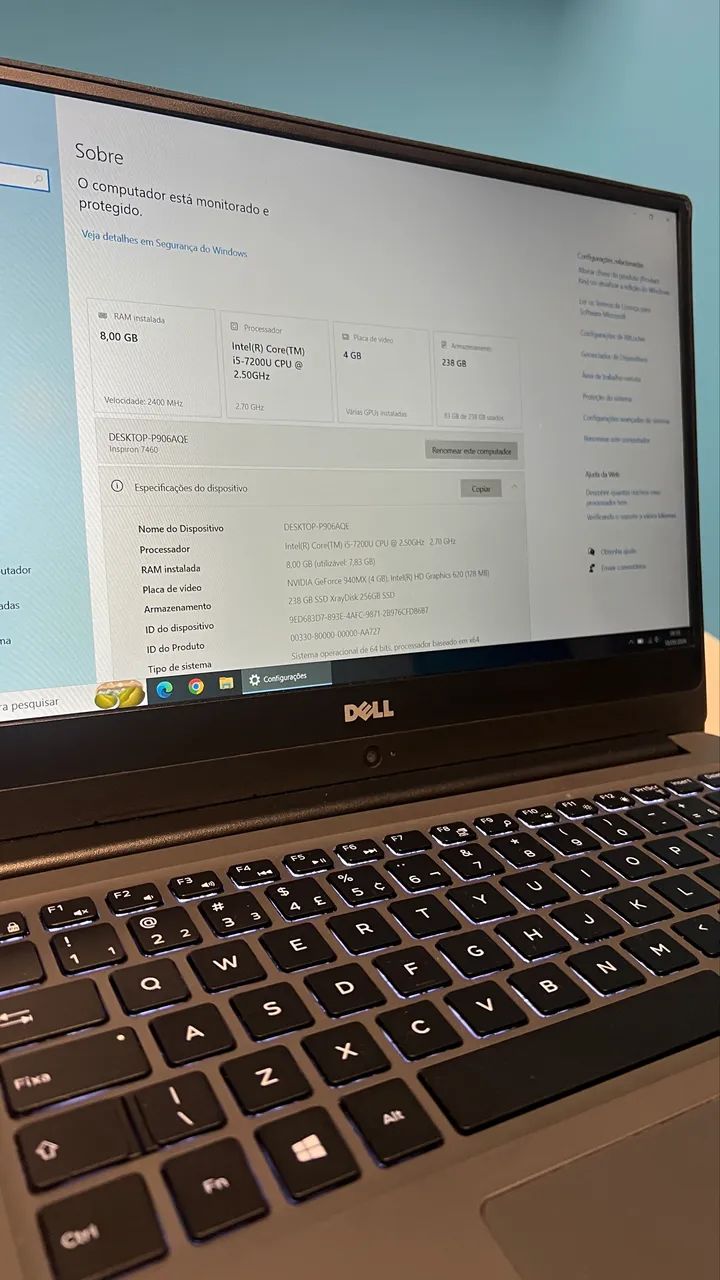 Note Dell Inspiron 14 7460 Core i5 Geforce MX - Foto 3