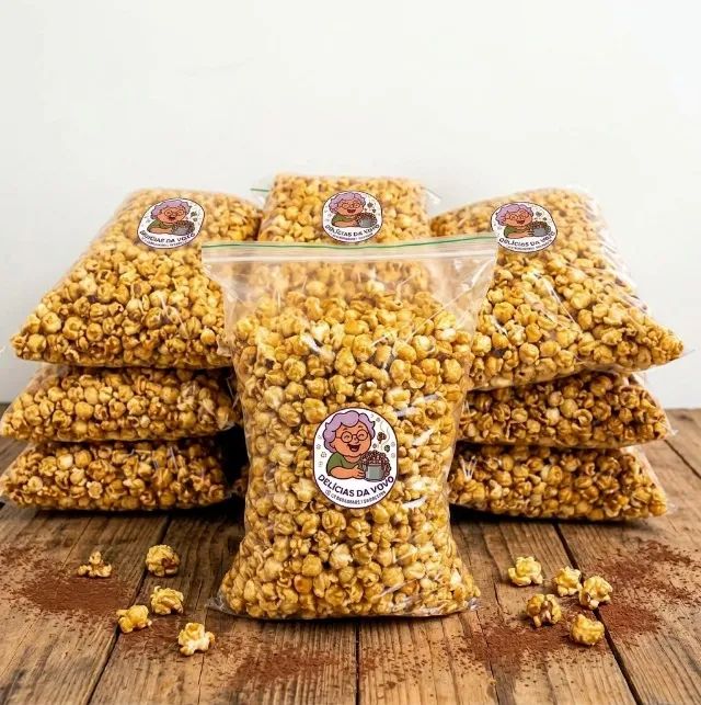Pipocas gourmet crocante e deliciosa -  pacote 1kg  - Foto 3