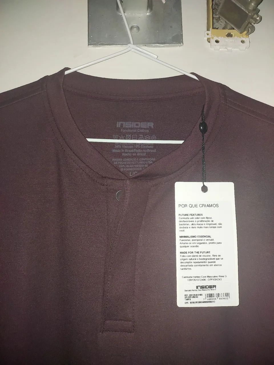 Camisa Henley Core INSIDER Nova - Foto 4