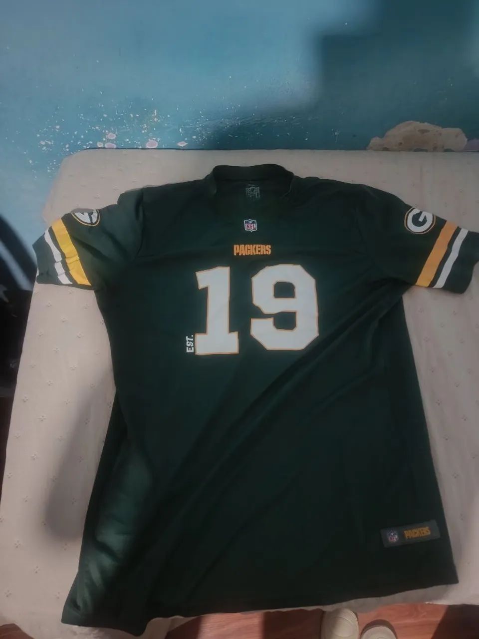 camisa de futebol americano packers
