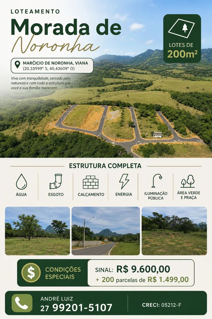 LOTE TERRENO MARCILIO DE NORONHA FINANCIADO