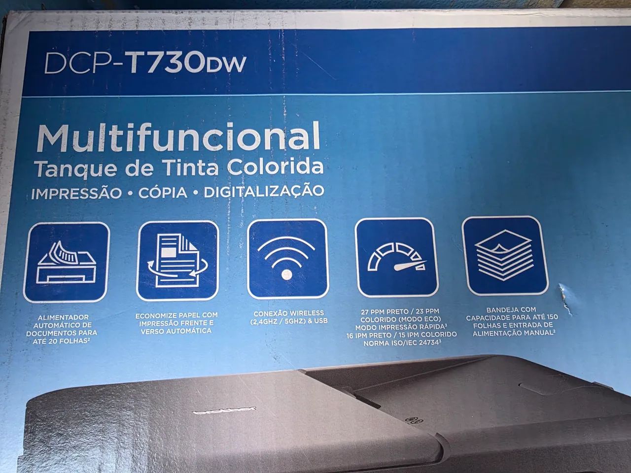 Impressora Multifuncional Brother Dcpt730dw Tank Wifi - Foto 2