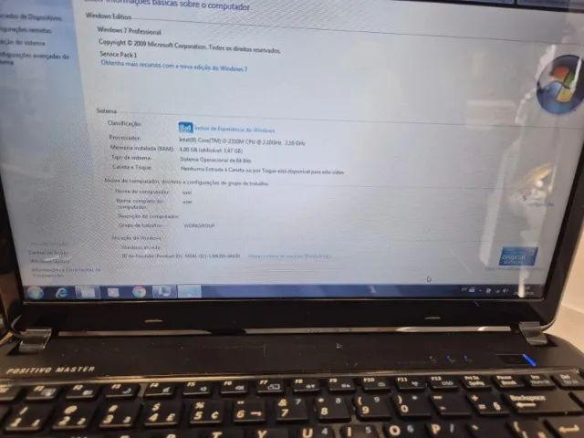 Vendo Notebook Positivo Master (usado)