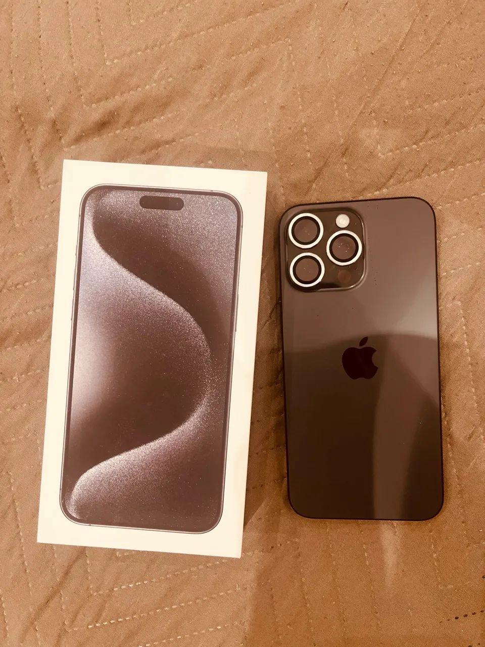 iPhone 15 pro max 256 GB titânio natural - caixa e cabo original  - Foto 3