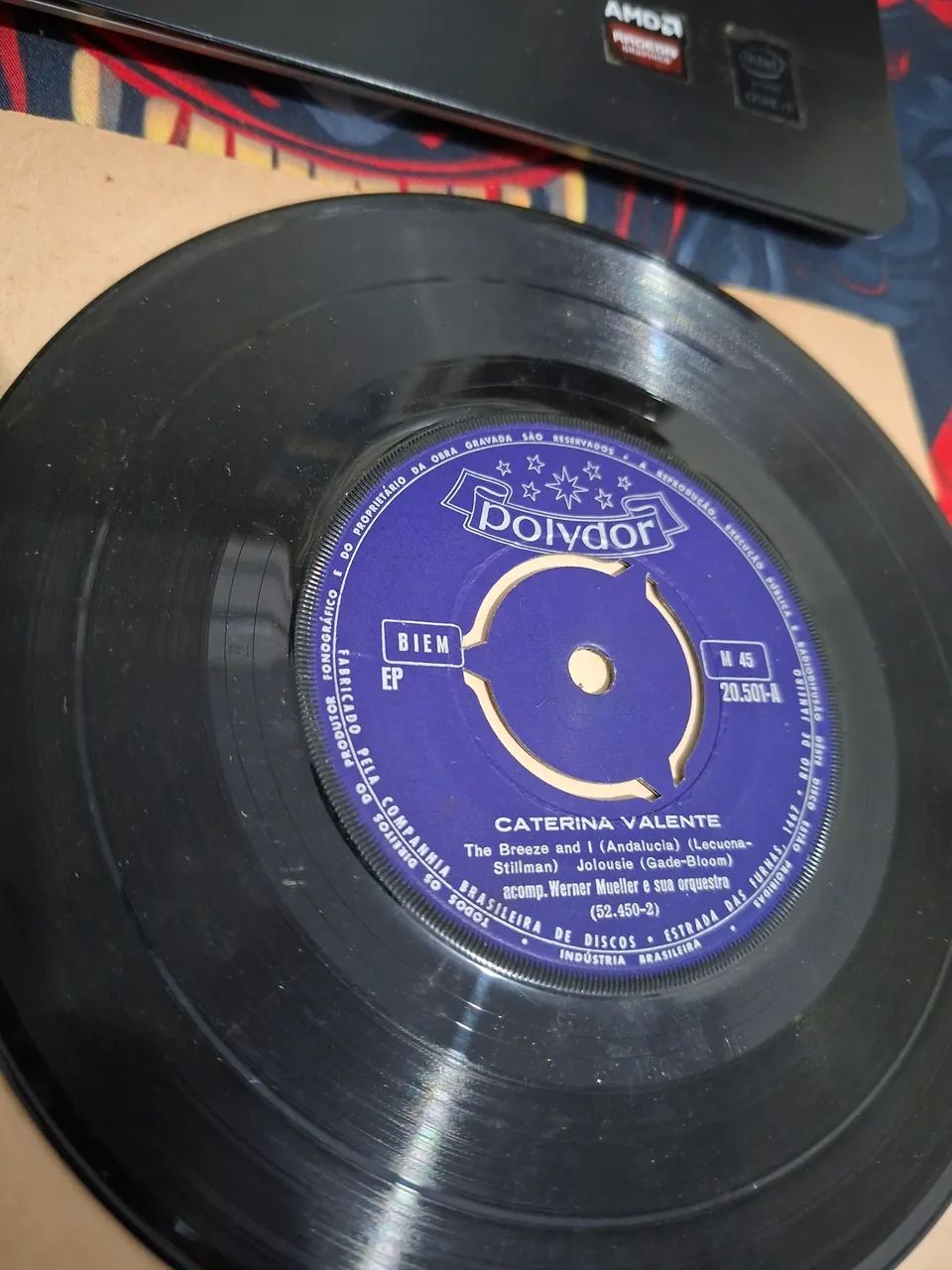 Caterina Valente - The Breeze And I compacto 7" - Foto 4