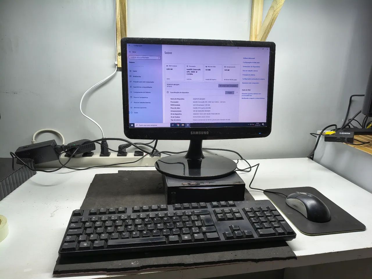 Mini PC Completo Intel | 4GB RAM | Windows 10 + Office | Monitor, Teclado e Mouse - Foto 5
