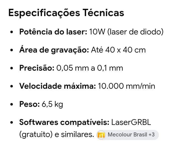 Gravadora laser Mecolour M10W  - Foto 4