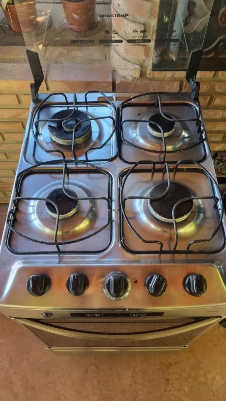 Fogão Brastemp Ative! 5 Bocas Inox Com Timer e Grill  - Foto 4