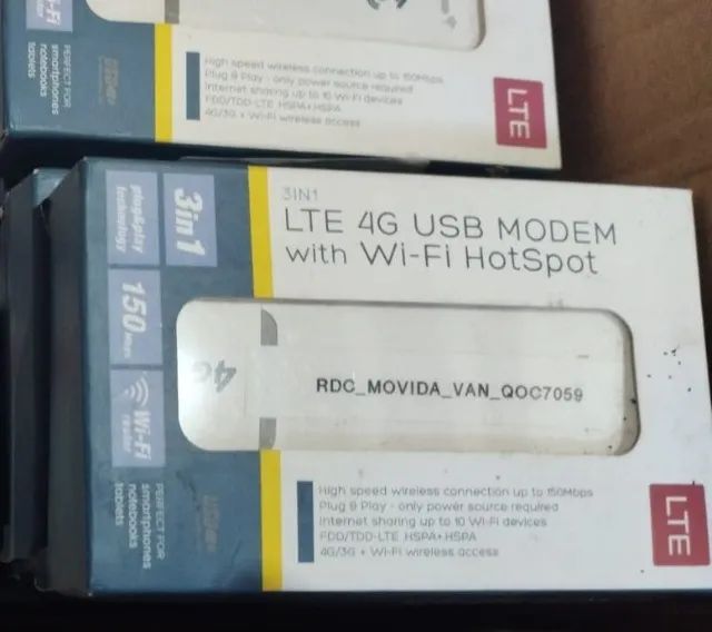 Modems router e usb, 4G, sem fonte, no estado. - Foto 2