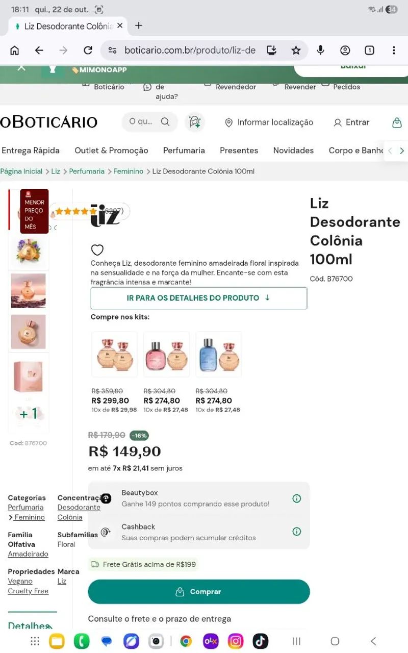 Perfume Liz boticário  - Foto 2