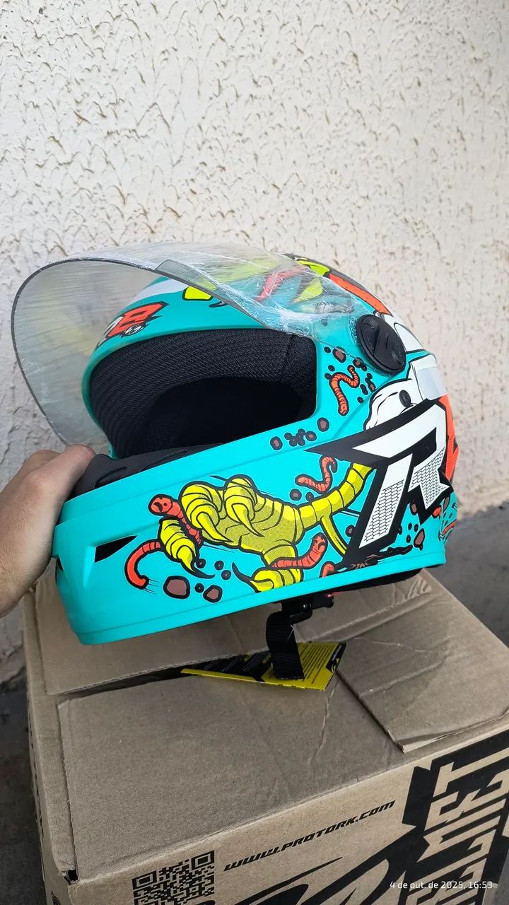 Capacete protork r8 - Foto 5