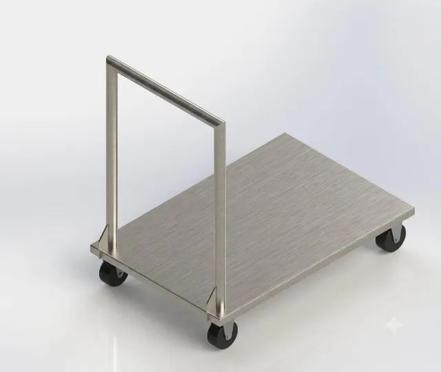 Carrinho Plataforma Inox