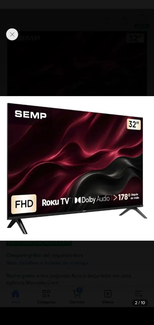 Televisão nova, sem defeitos somente venda! 