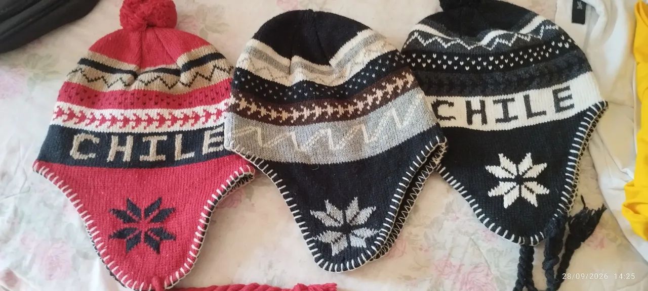 GORRO ou TOCA CHILENA de LÃ - NOVO - Foto 4