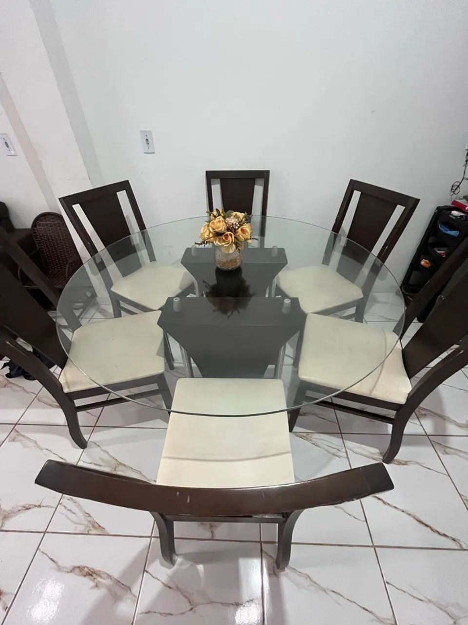 Mesa de vidro redonda - Foto 2