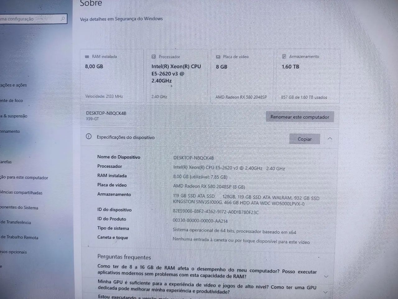 Kit xeon X99 ddr4