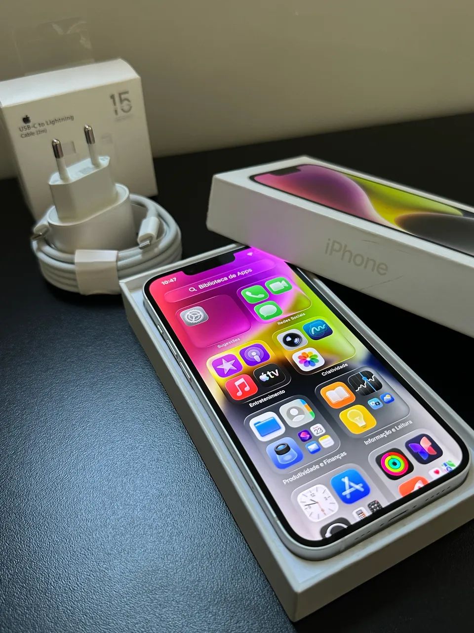 iPhone 14 branco impecável novo  - Foto 2