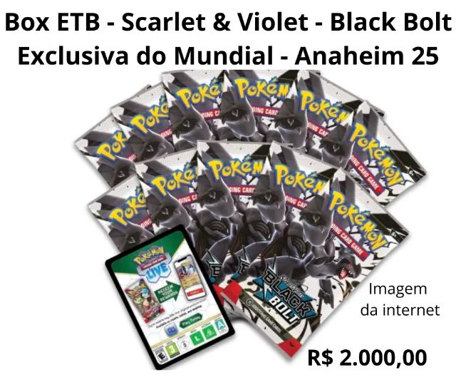 Pokémon - Box ETB - Scarlet & Violet - Black Bolt EXCLUSIVA do mundial de Anaheim - Foto 4