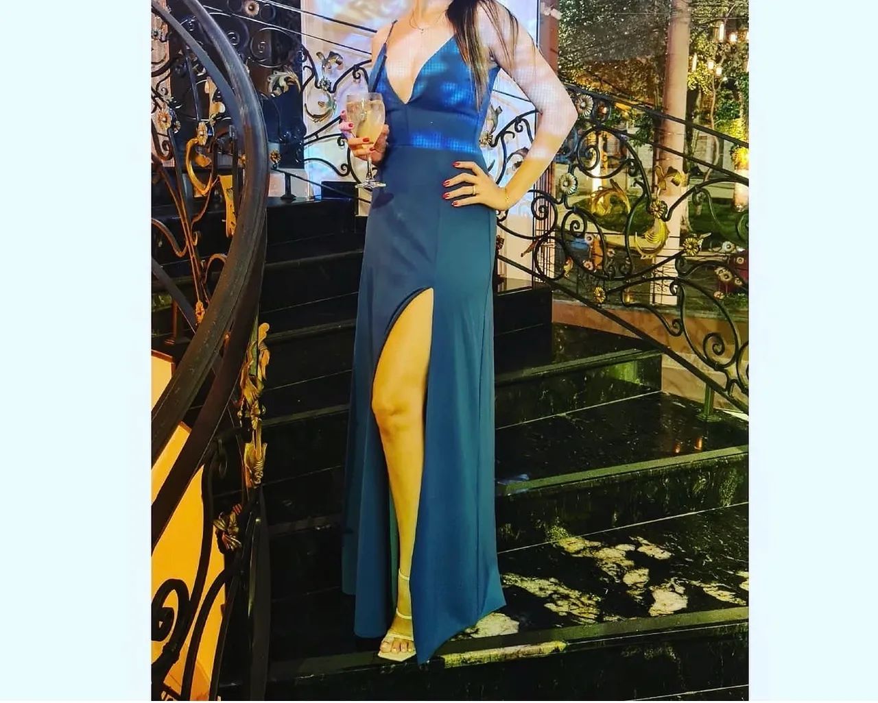 Vestido de festa azul  - Foto 2
