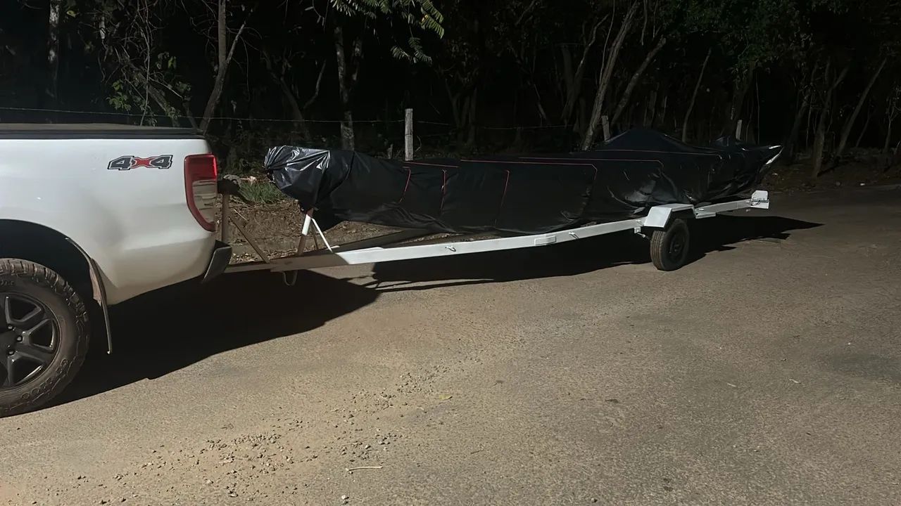 Barco + motor + carretinha - Foto 5