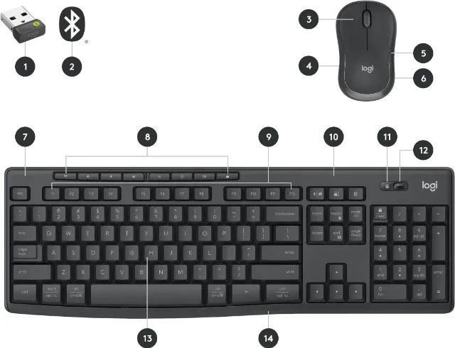 Kit Teclado e Mouse - MK370 Logitech for Business - Foto 4