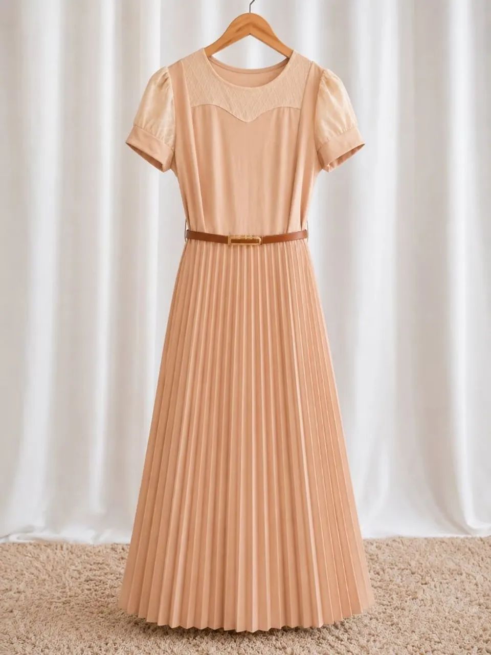 Vestido crepe de malha