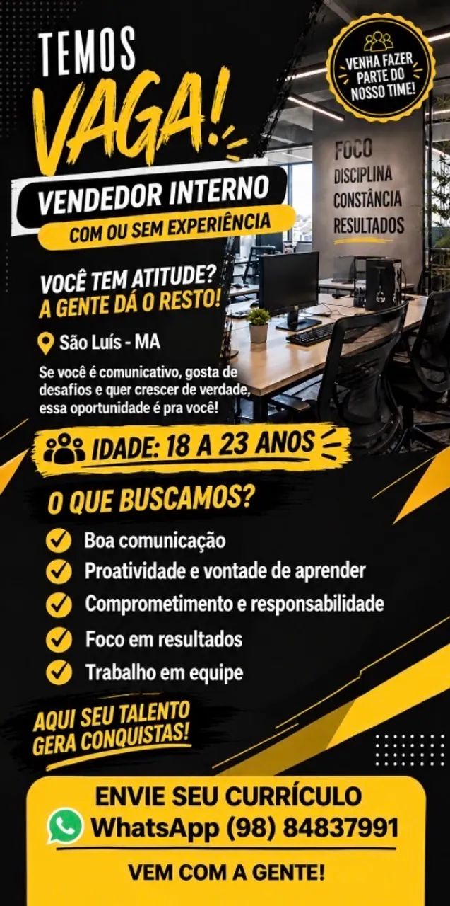 VAGA DE EMPREGO