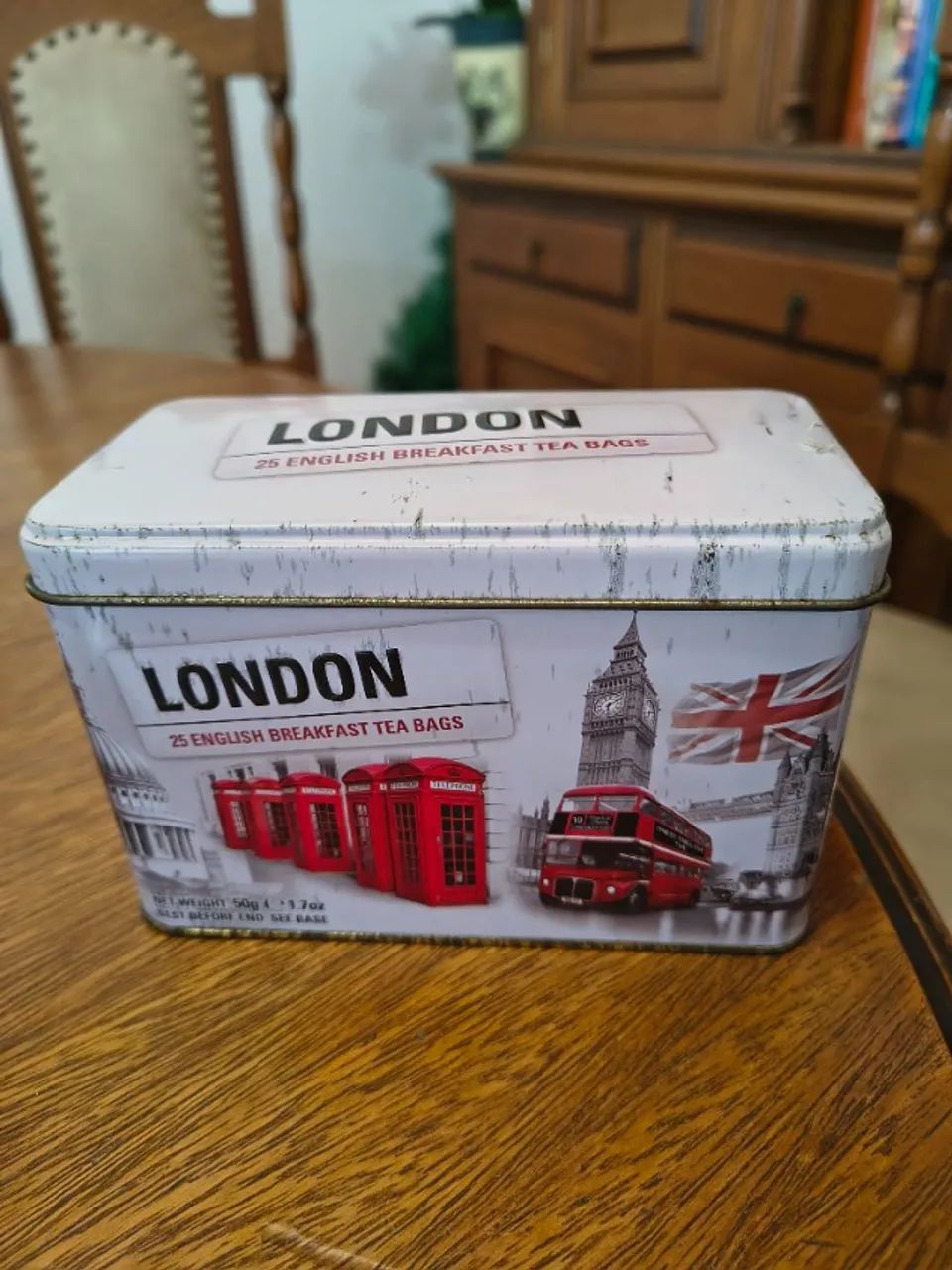 Antiga Latinha Porta Sachê Chá (Inglaterra)