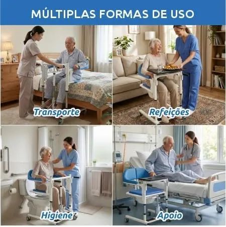 Cadeira de Roda De Apoio Banho cama - Foto 2