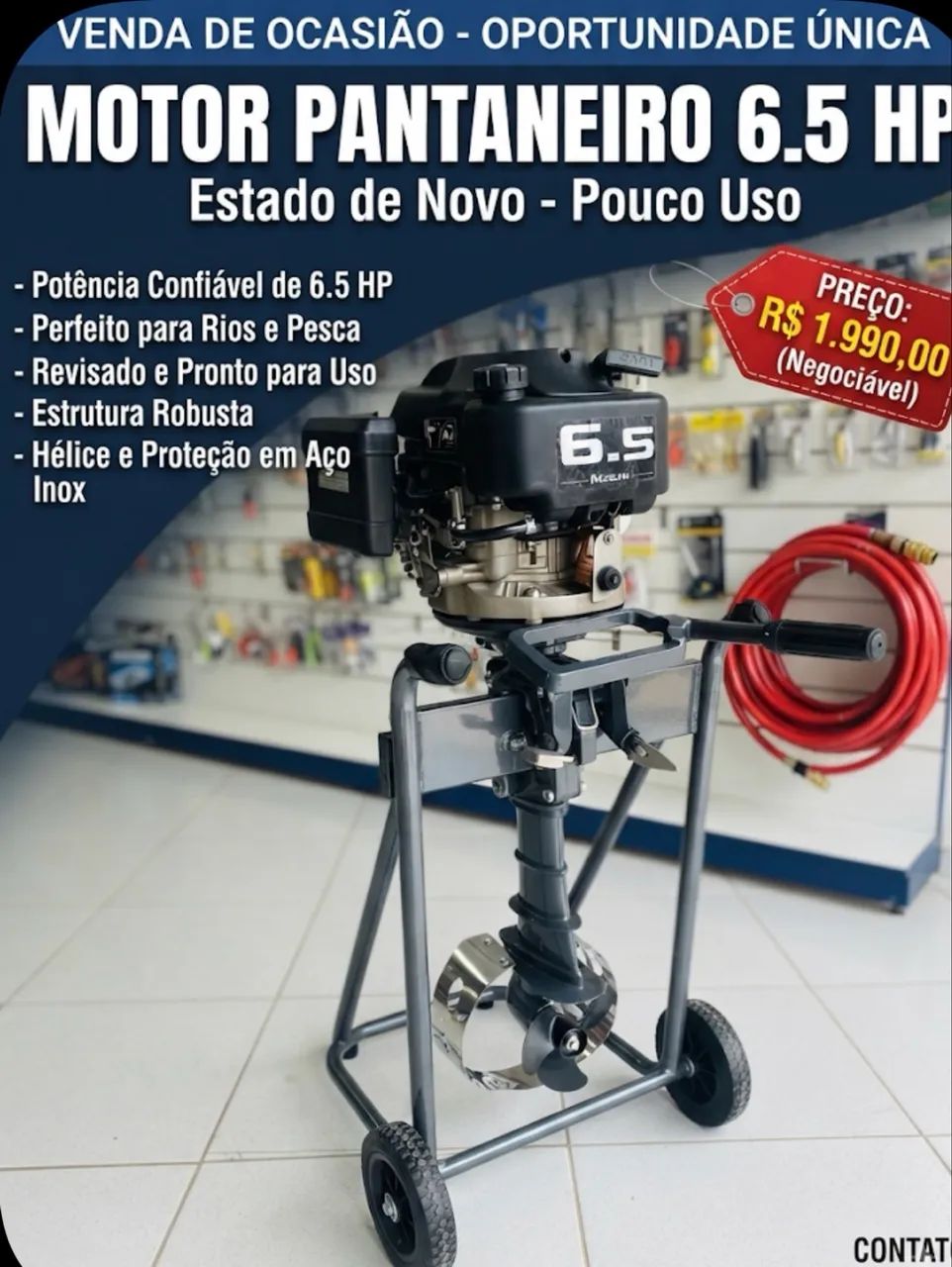 Motor de popa pantaneiro  - Foto 5