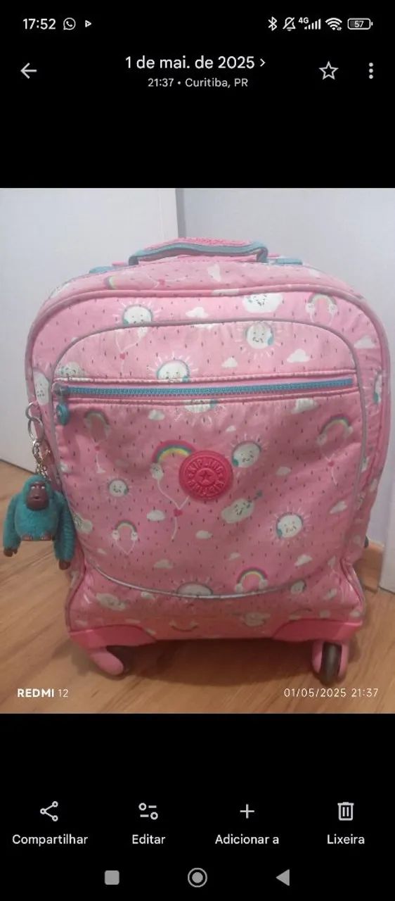 Mochila rodinha kipling