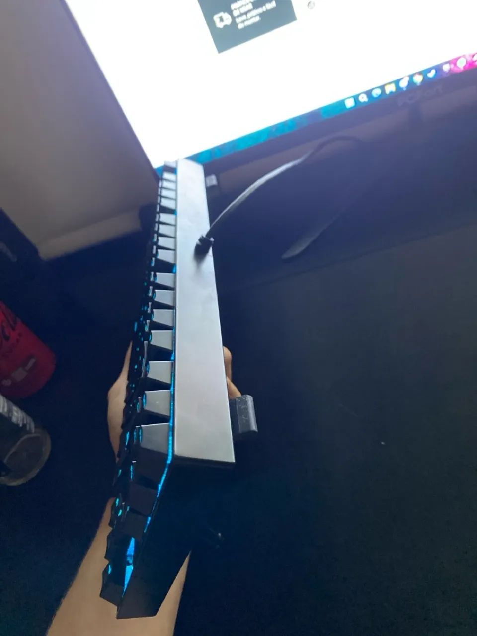 Teclado mecânico Kumara RGB switch blue  - Foto 3