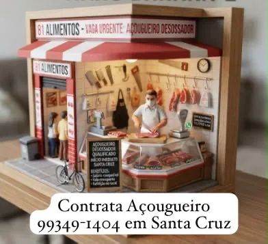 Contratando açougueiro com desossa 