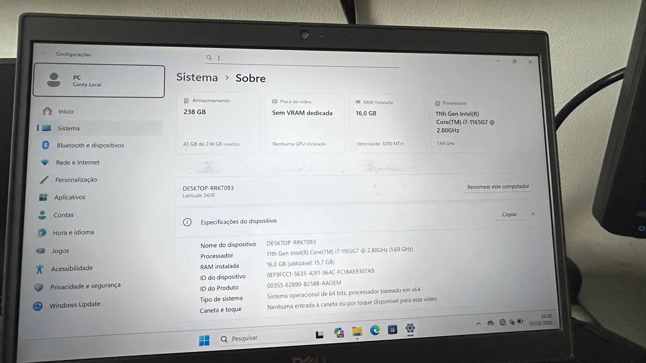Dell Latitude 3420 - Intel Core i7 | 16 GB RAM - Foto 4