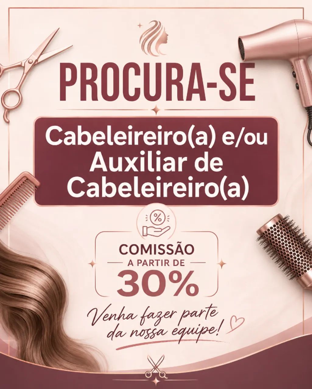 Cabeleireiro e/ou Auxiliar de cabeleireiro