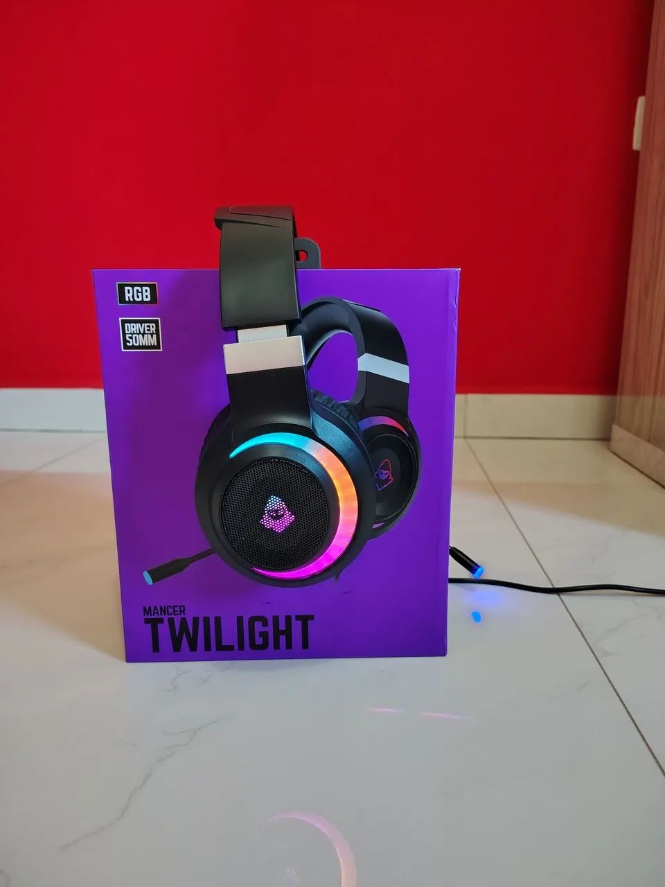 Headset Gamer Twilight RGB com Microfone - Ótimo estado - Foto 4
