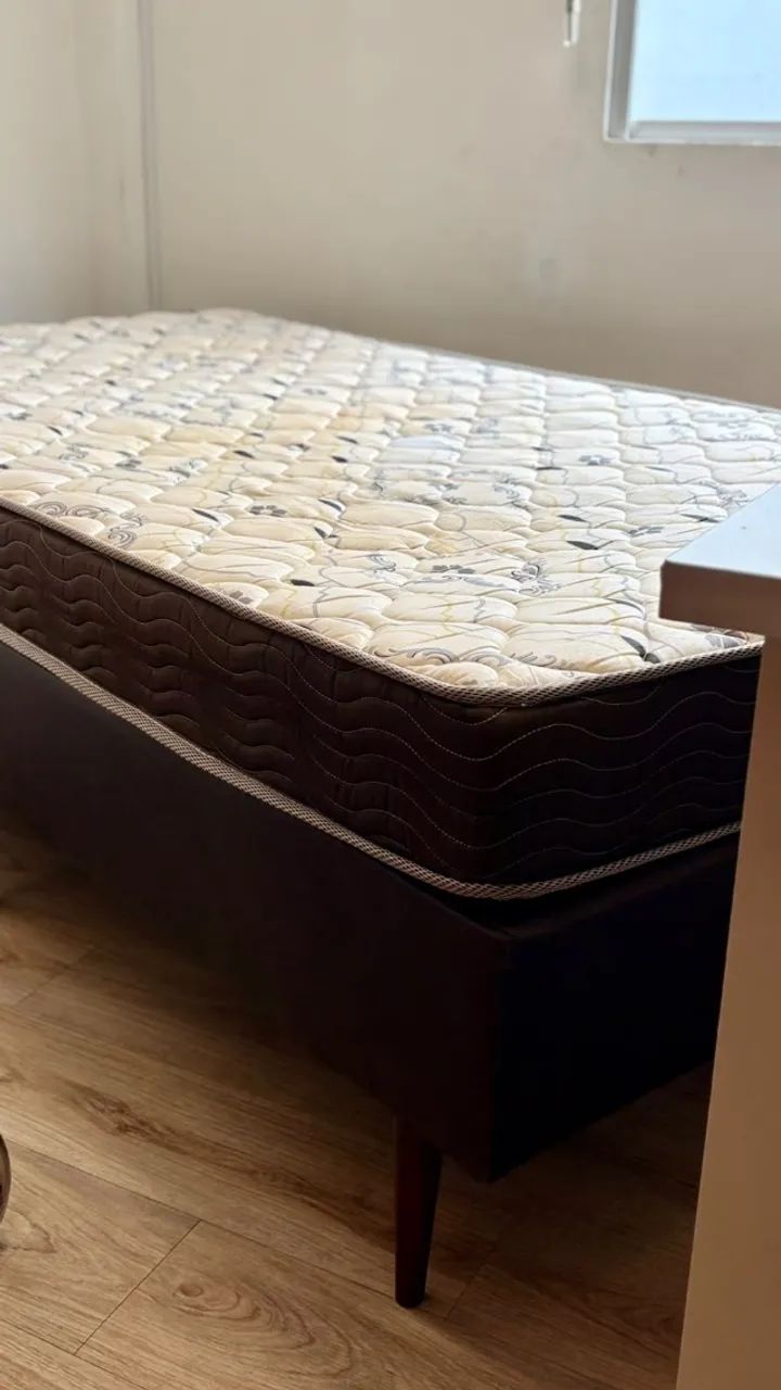 Cama + Colchão Solteirão Ortobom - Foto 2