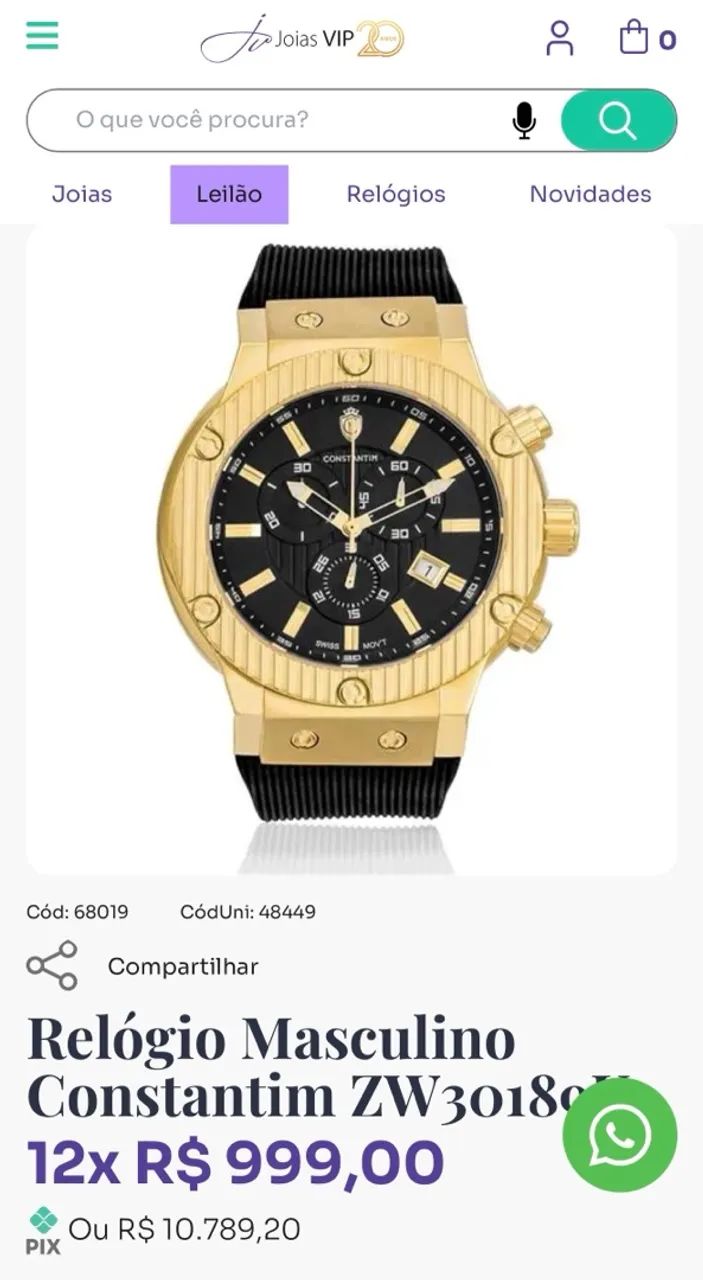 Relógio Constantim Swiss Chrono - Foto 5