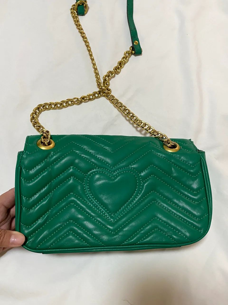Bolsa verde Marmont Gucci - Foto 4