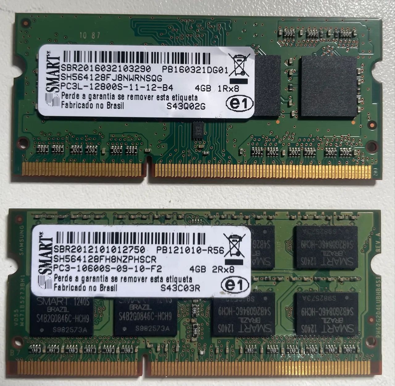Memória DDR3 e DDR3L 4gb Notebook