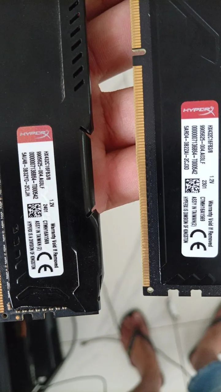 Memória Ram DDDR4 16G Hyperx 
