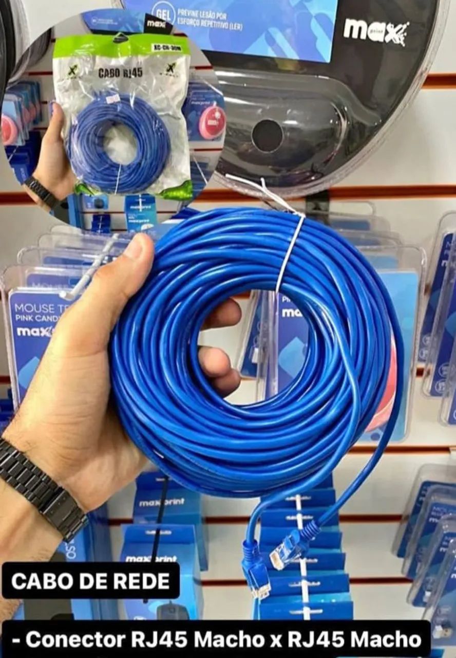 Cabos de rede para Internet de 10 e 20 metros - Leia o anúncio! - Foto 4