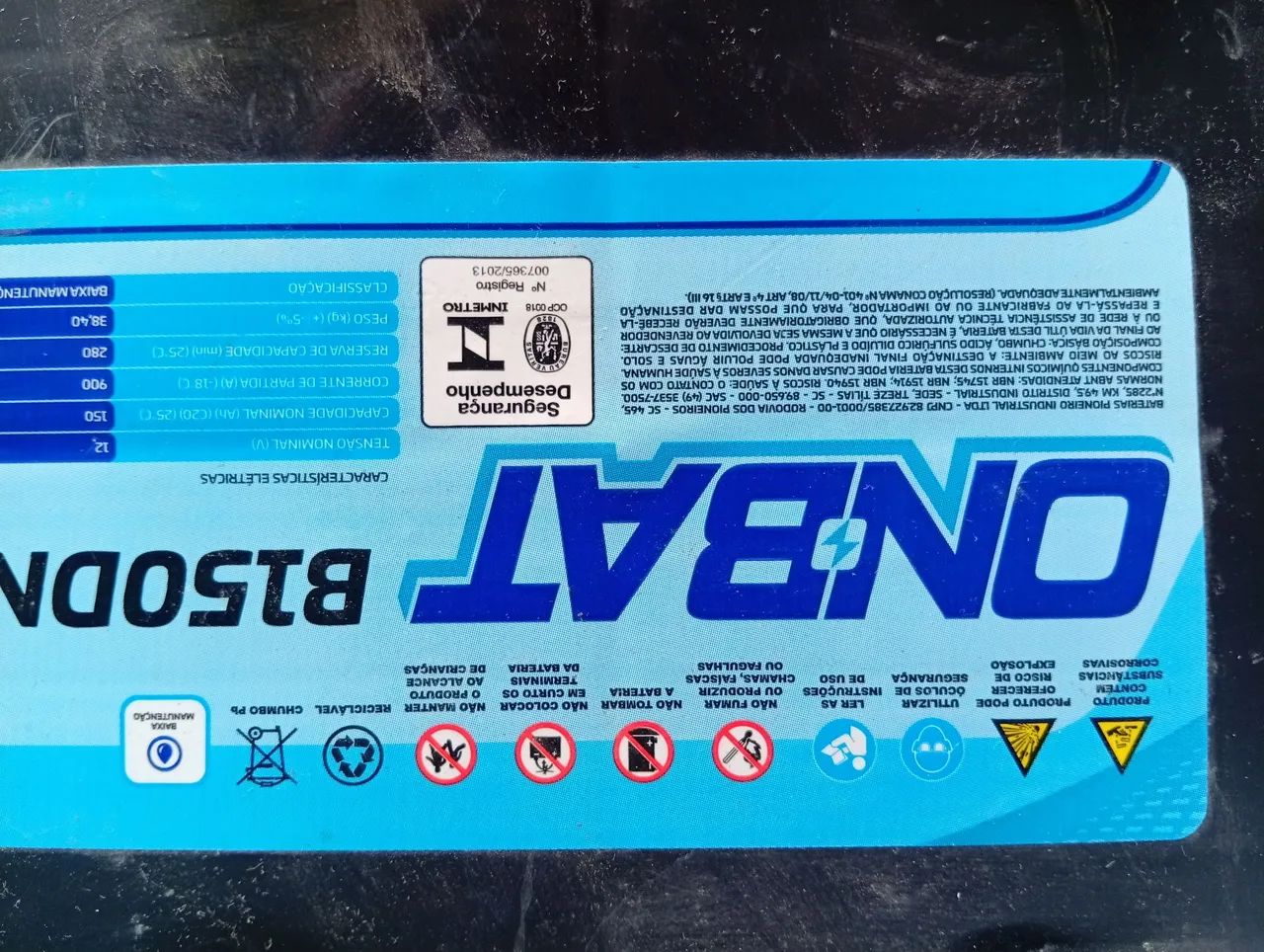 Bateria onbolt 150 amperes  - Foto 3