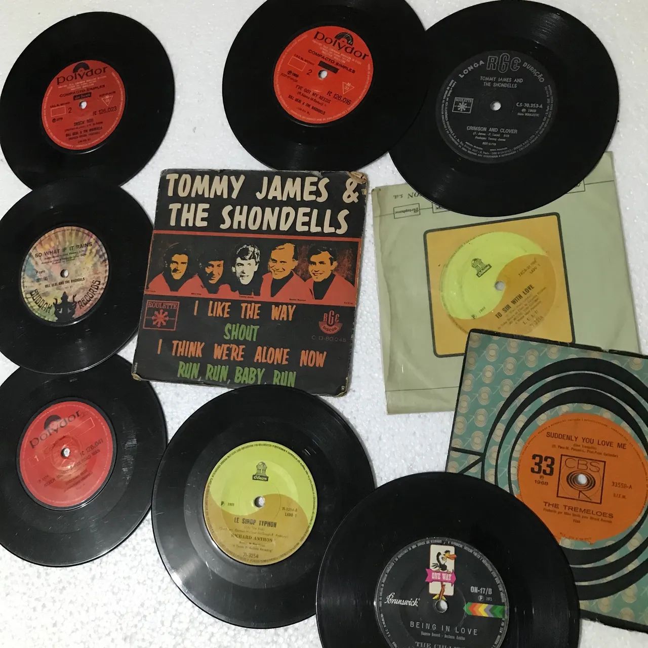 Lote 10 rock soul compactos disco de vinil 