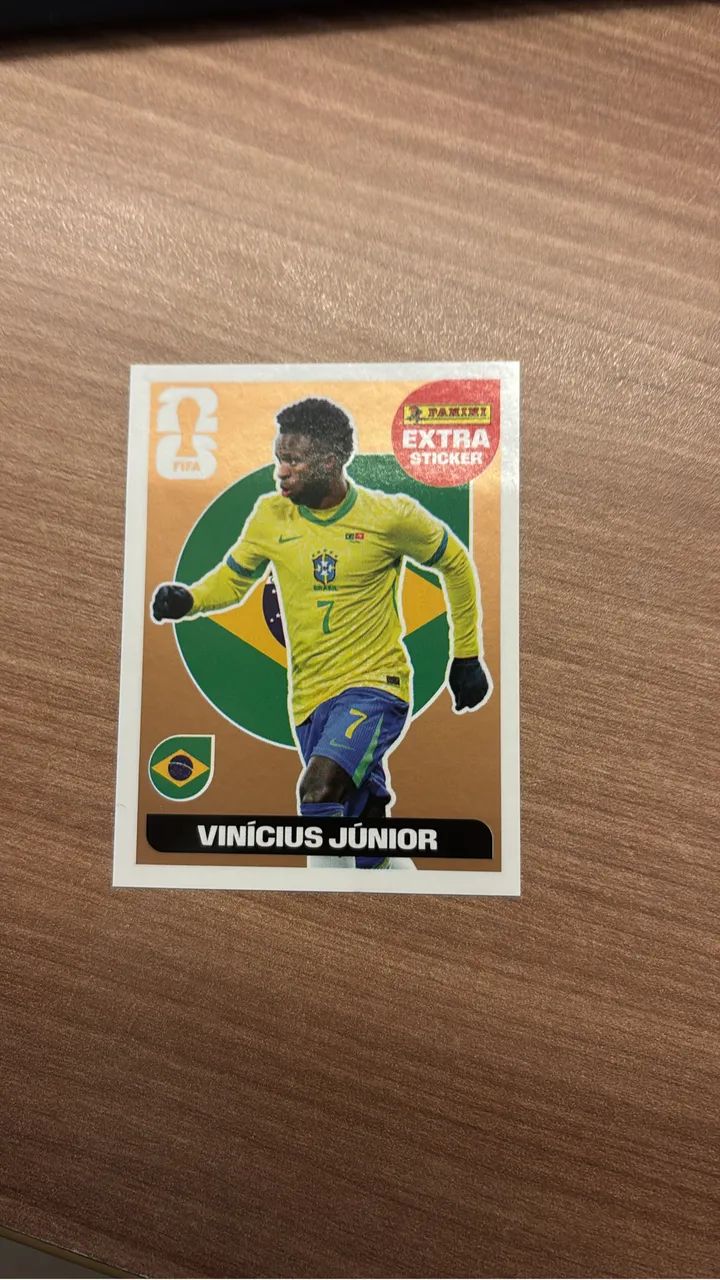 Extra Sticker - Vinicius Junior Bronze  - Foto 2