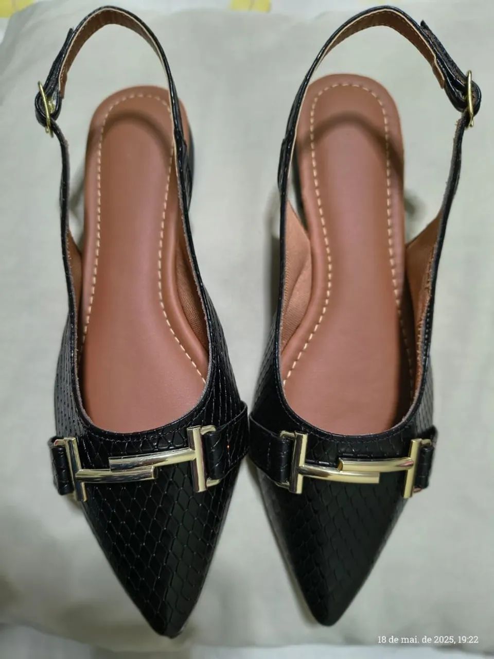 Sapatilha slingback