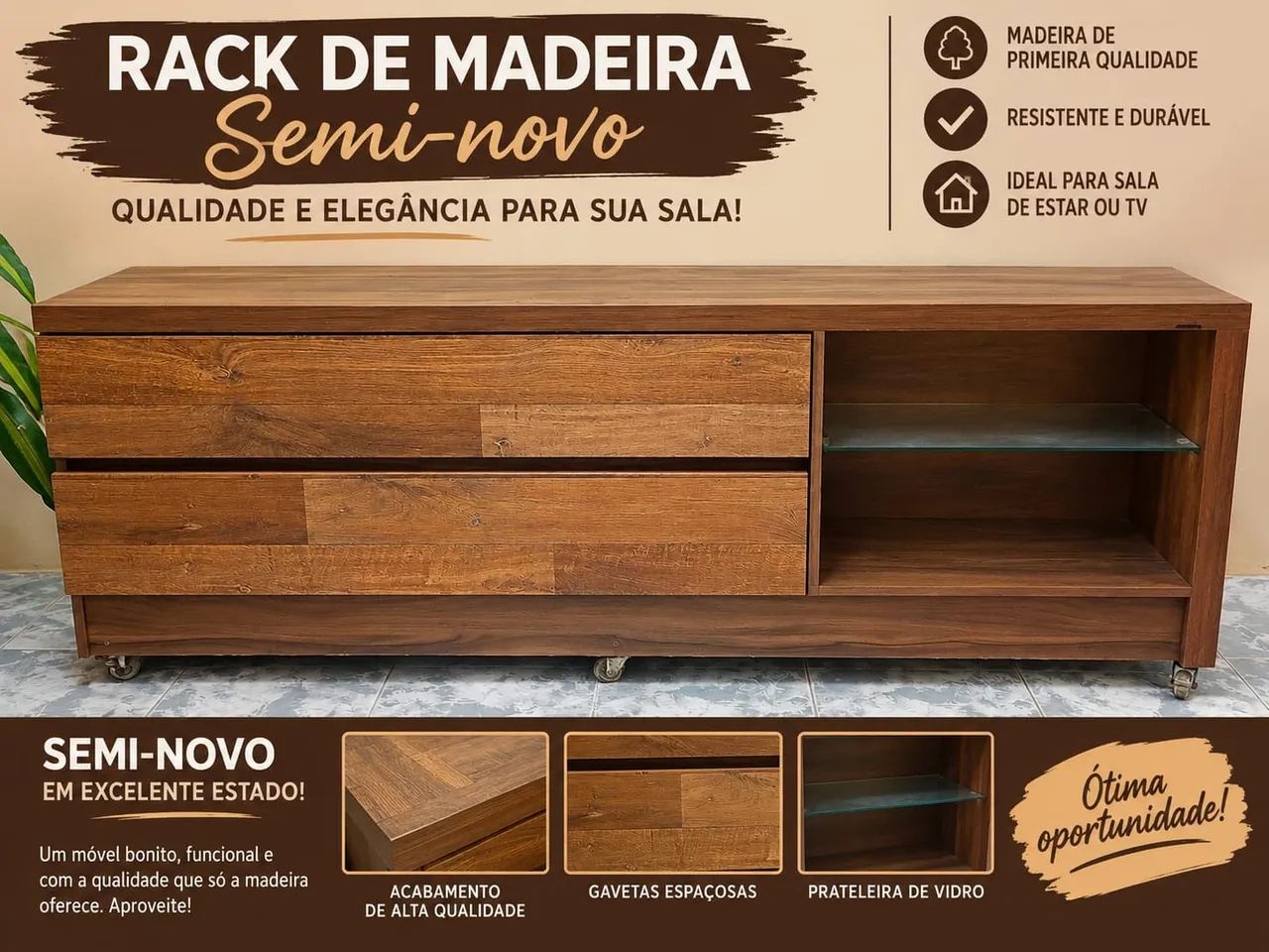 RACK PARA SALA DE ESTAR
